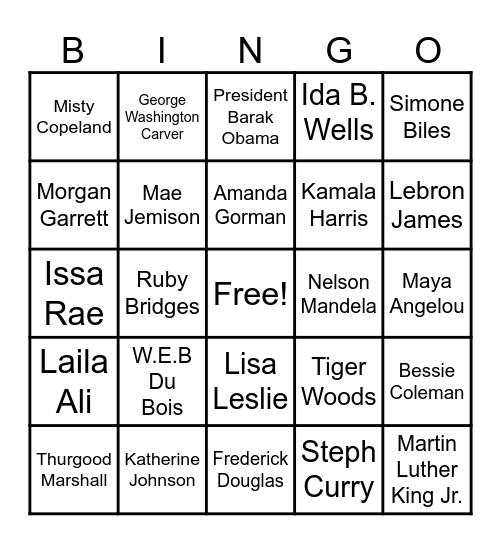 BSU BINGO Card