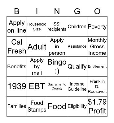 Dos Rios Bingo Card