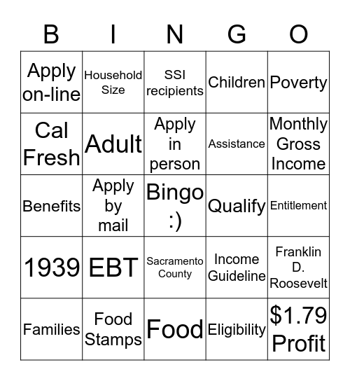 Dos Rios Bingo Card