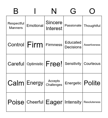 Leadership Monday Bingo Card