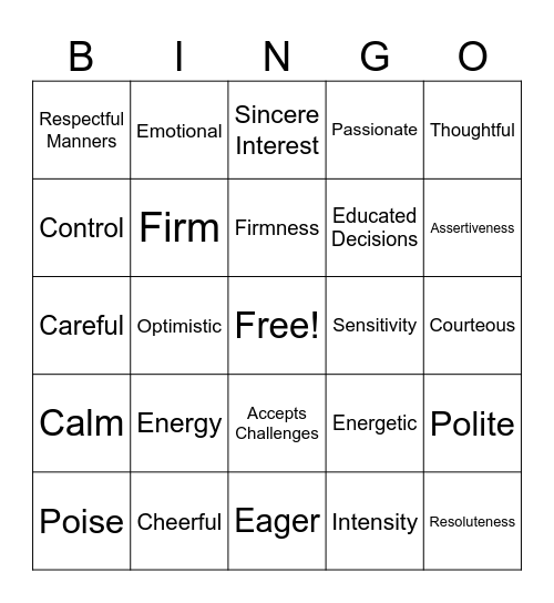 Leadership Monday Bingo Card