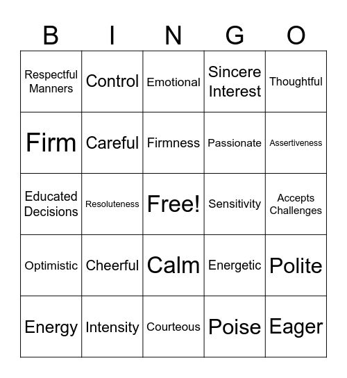 Leadership Monday Bingo Card