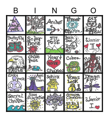YOGA BINGO Card