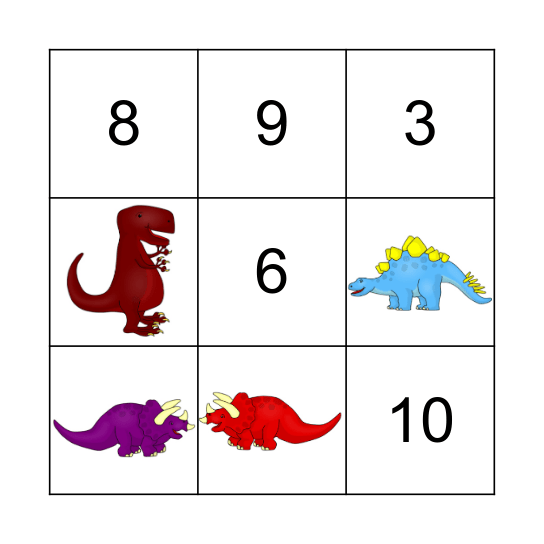 DINOSAUR BINGO Card