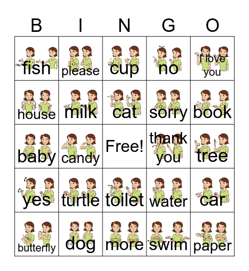 ASL Bingo Card