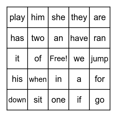 Valentine's Bingo Card