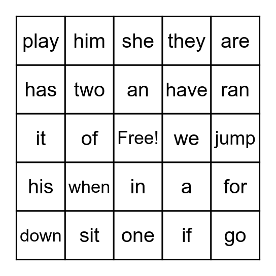 Valentine's Bingo Card