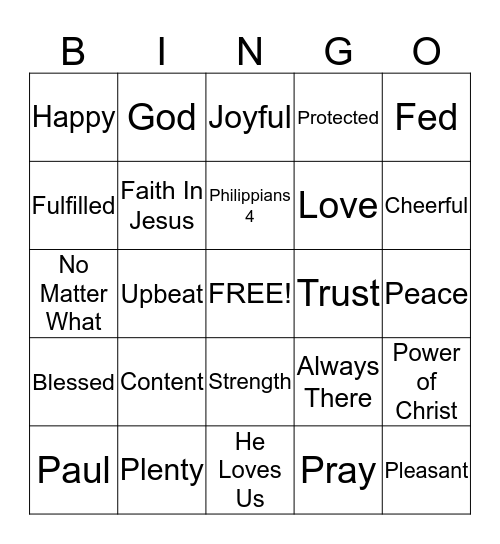 Because I'm Happyyyyyy Bingo Card