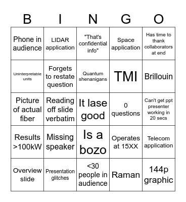 PW 2024 Bingo Card