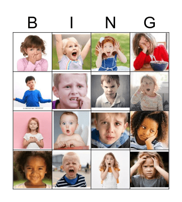 FEELINGS BINGO Card