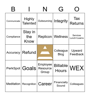 Busy Season Bingo Card