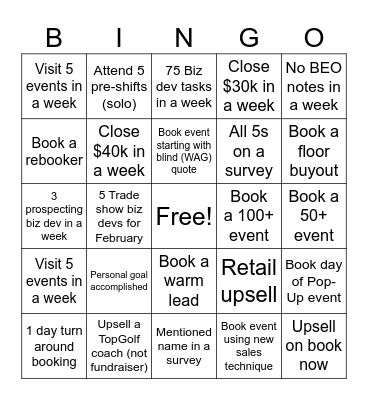 SHARKTANK Bingo Card