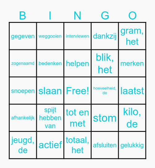DISK thema 10 Regels & Straf Bingo Card