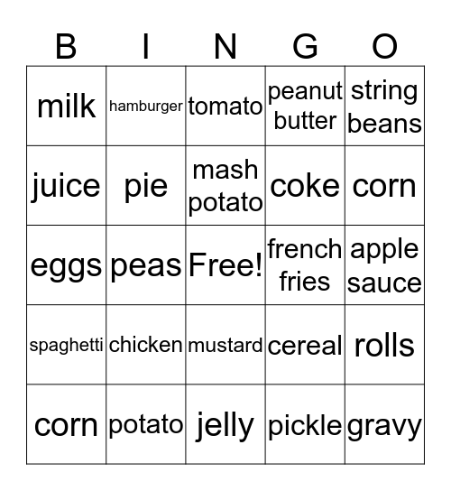FRIDAY Bingo Card