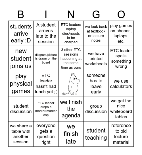 ETC Bio-22 Bingo ᕕ( ᐛ )ᕗ Bingo Card