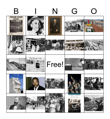 Civil Rights Bingo Card