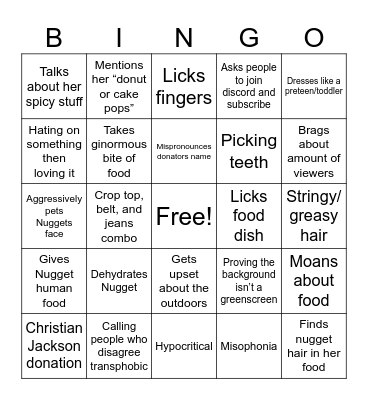 Scamtino Bingo Card