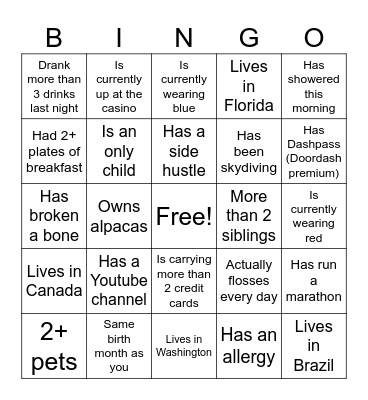 Bingo Card