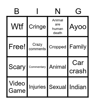 IG REELS Bingo Card