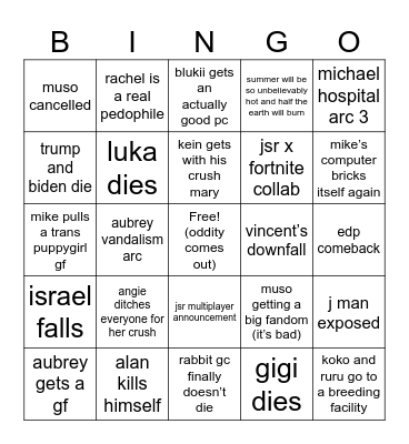 2024 bingo Card