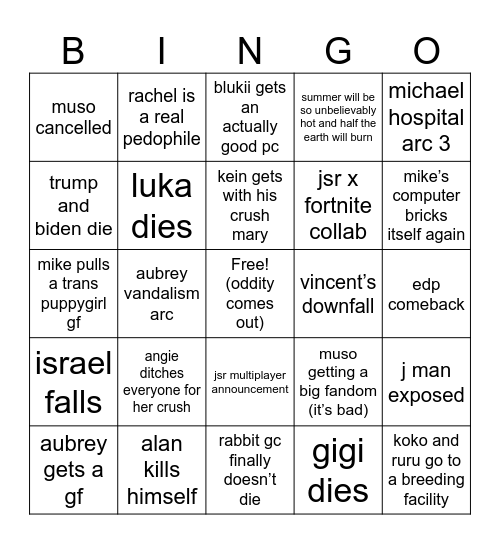 2024 bingo Card