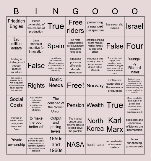 Week 3 Bingo Card