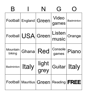NXP cloud personal Bingo Card