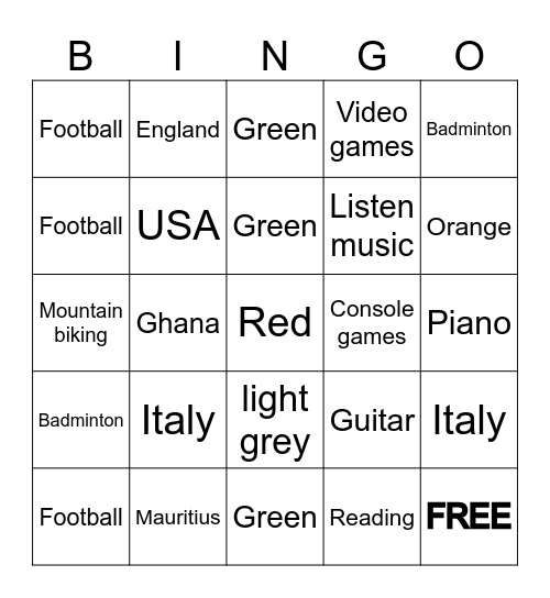NXP cloud personal Bingo Card
