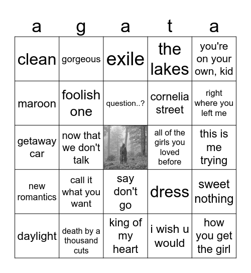 kill me bingo Card