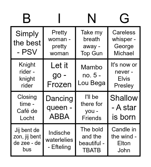 SARISJES - "och verrek" Bingo Card