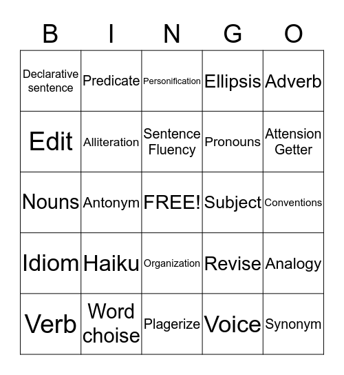 Bingo Card