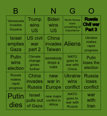 2024 Bingo Card