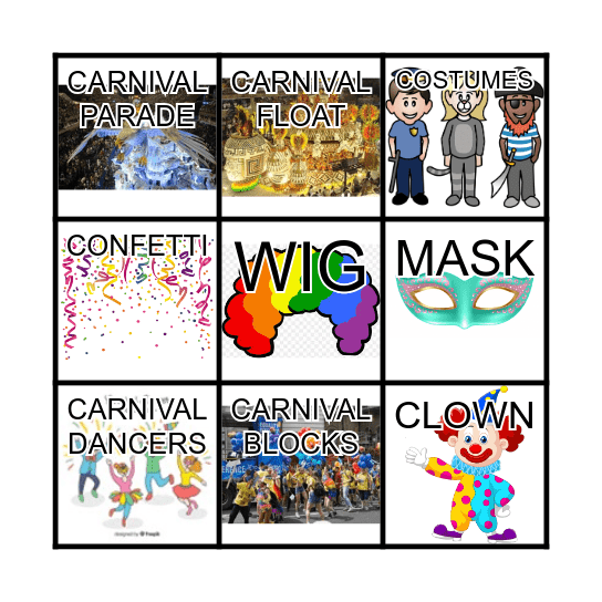 CARNIVAL BINGO Card