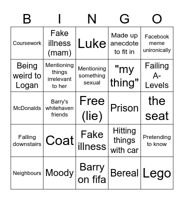 Dolce Bingo!!!! Bingo Card