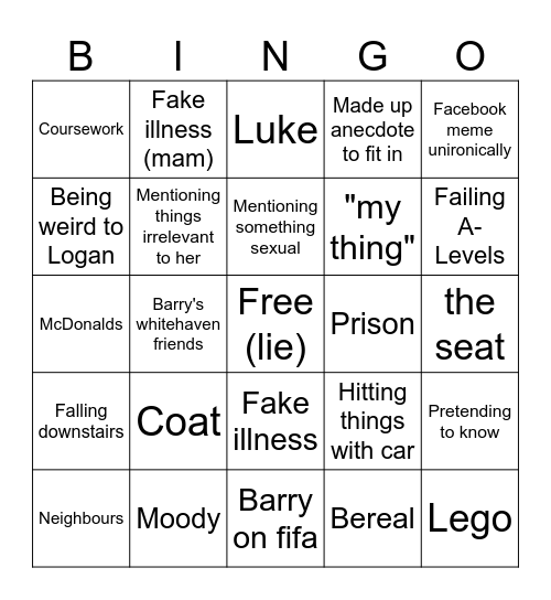 Dolce Bingo!!!! Bingo Card