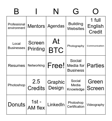 Launch Media Solutions Bingo Card