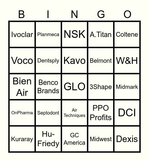 SUSQUEHANNA VENDOR EXPO 2024 Bingo Card