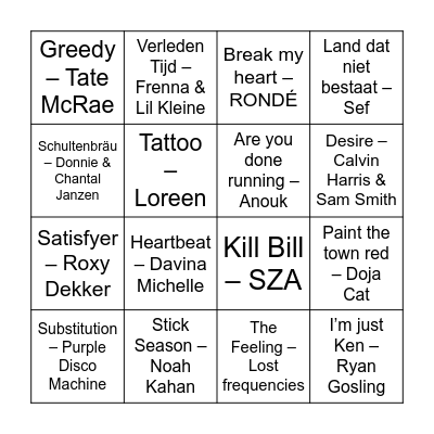 BEST OF 2023 Bingo Card