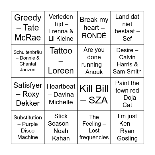 BEST OF 2023 Bingo Card