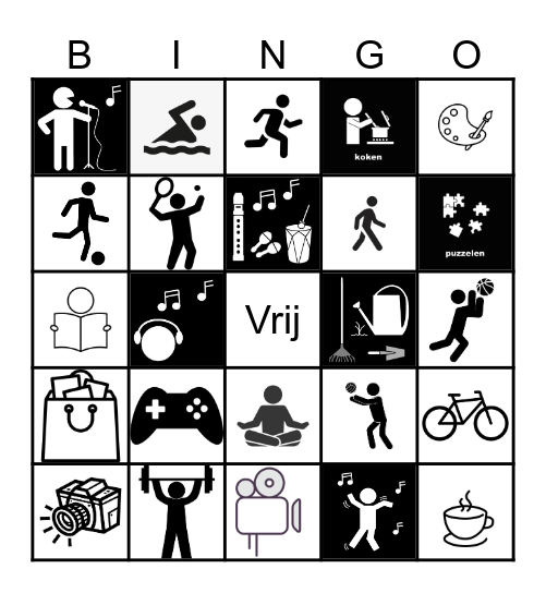 Hobby's en Interesses Bingo Card