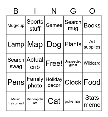 Diane Bingo Card