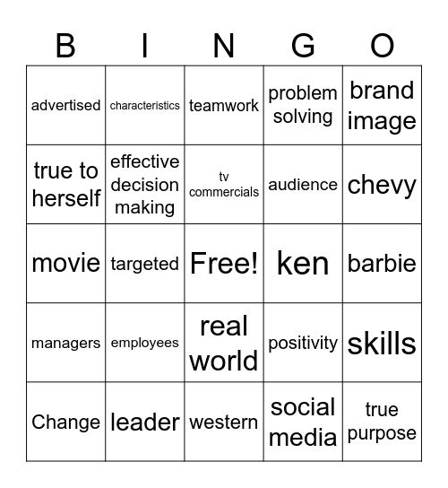 Bingo Card