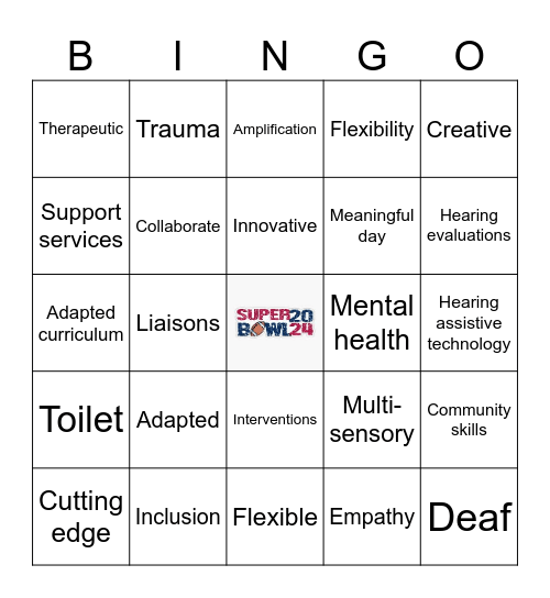 Souper Bowl Bingo Card