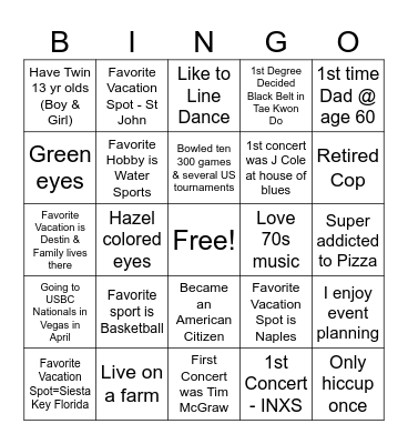 Get to Know Your DGC Peers Bingo Card