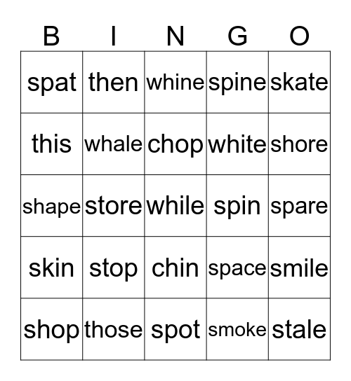 BLending Bingo Card