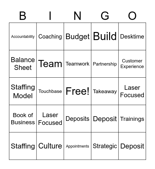 BB Bingo Card