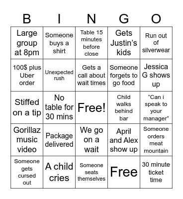 MELT YARD BINGO 🤪 Bingo Card
