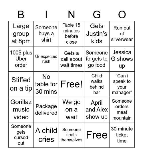 MELT YARD BINGO 🤪 Bingo Card