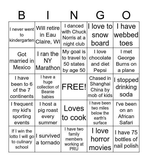 Implementation Team Off-Site Bingo Card