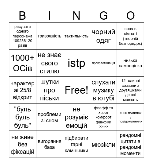 Nathardemo bingo Card